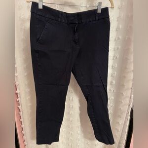 LOFT High Waist Skinny Navy Pants